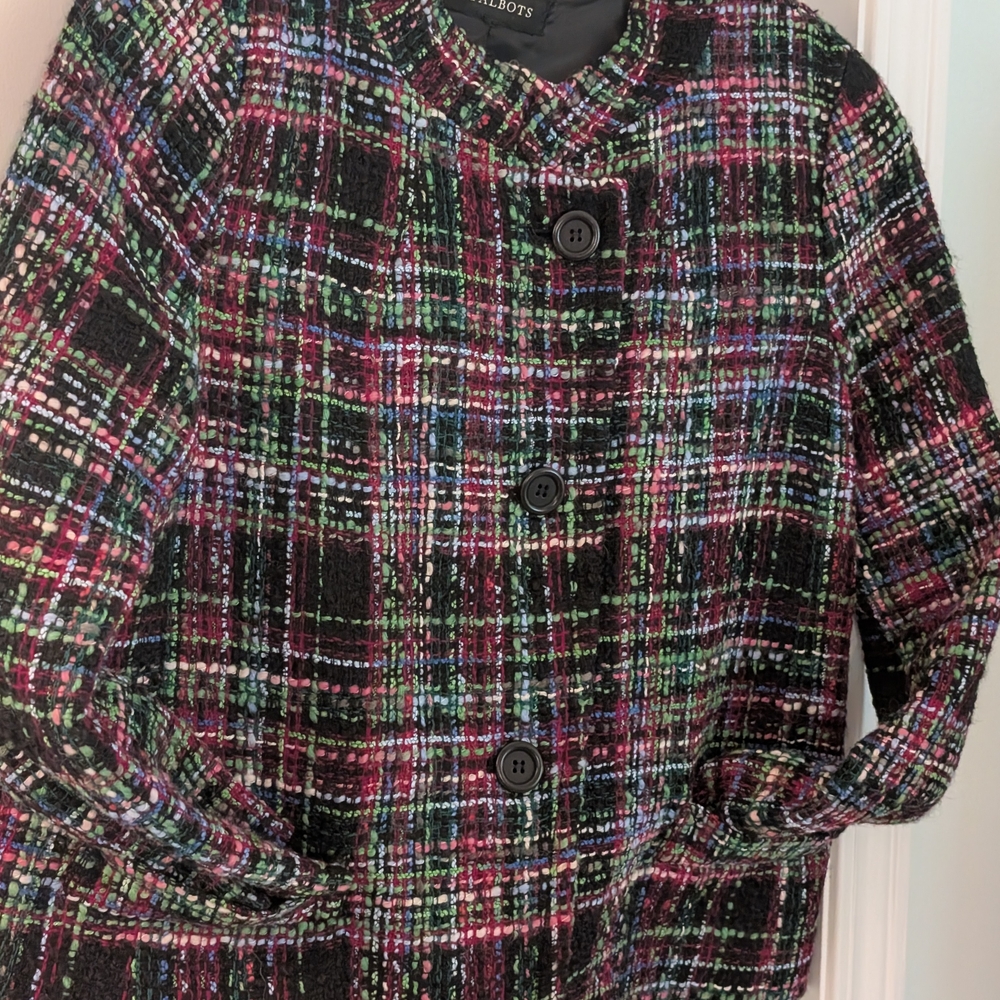 Talbots Women's Multicolor Plaid Jacket - Picture 12 of 14